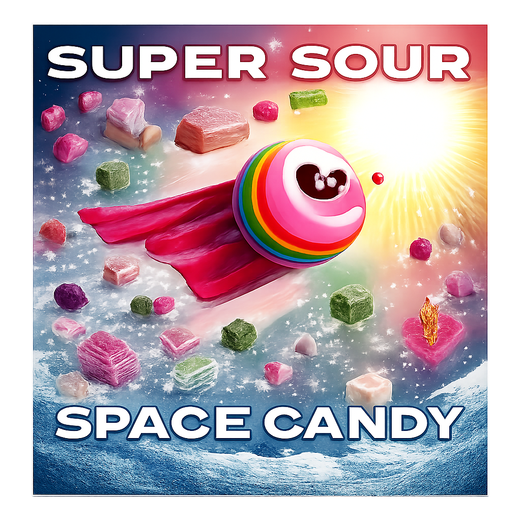 🍬🚀 Super Sour Space Candy CBD – Small Bud